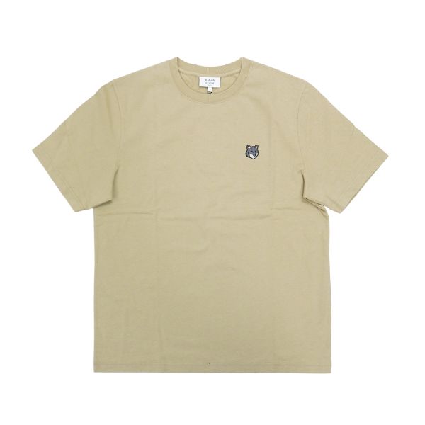 圖片 Maison Kitsune 狐狸刺繡logo男生圓領短袖上衣(灰茶色)