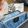 圖片 Hermès Silk In Epsom 石板灰小牛皮絲巾短夾