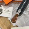 圖片 Hermès Silk In Epsom 石板灰小牛皮絲巾短夾