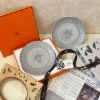 圖片 Hermès Mosaique au 24 Platinium 灰色甜點盤