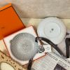 圖片 Hermès Mosaique au 24 Platinium 灰色甜點盤