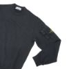 圖片 Stone Island 棉絨刺繡臂章男生長袖上衣(黑)