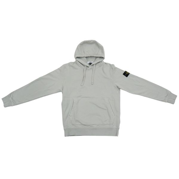 圖片 Stone Island 棉質刺繡臂章男生連帽長袖上衣(珍珠灰)