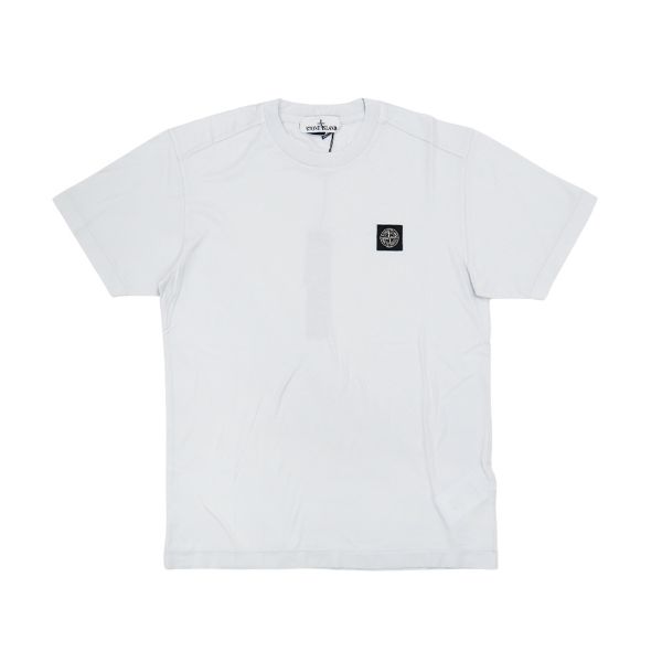 圖片 Stone Island 十字品牌黑標男生短袖上衣(天空藍)