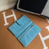 圖片 Hermes 牛仔藍銀釦Bearn長夾