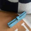 圖片 Hermes 牛仔藍銀釦Bearn長夾