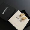 圖片 Chanel 黑金水鑽小冰糖耳針