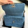 圖片 Chanel 淺牛仔銀釦19bag