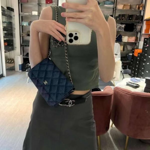 圖片 Chanel 22b 牛仔菱格woc