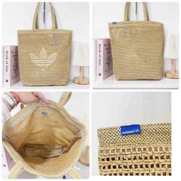 圖片 Adidas 三葉草 草編托特