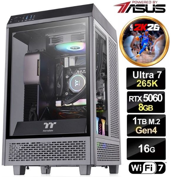 圖片 NBA 2K26】20核心 U7 265K 華碩 B860-I WIFI7 雙風扇 RTX5060 飆16G 電競 電腦 主機
