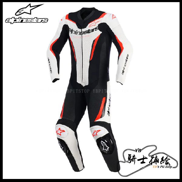 圖片 ALPINESTARS A星 GP FORCE V2 白黑螢光紅 1 PC 連身皮衣 入門