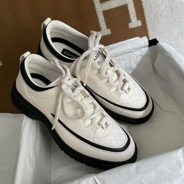 圖片 Chanel 25b 熊貓小菱格球鞋