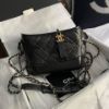 圖片 Chanel 黑金牛皮流浪包