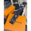 圖片 Louis Vuitton LV 銀頭logo 深藍 老花 皮革 材質 設計 雙面皮帶 男生皮帶