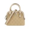 圖片 Gucci 展示品 Ophidia 帆布手提/斜背迷你貝殼包(772216-淺米)