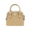 圖片 Gucci 展示品 Ophidia 帆布手提/斜背迷你貝殼包(772216-淺米)