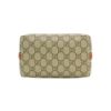 圖片 Gucci 展示品 GG Emblem 帆布拚牛皮水桶二用包(815118-咖)
