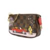 圖片 Louis Vuitton 櫻花圖案帆布金鍊小包(N60259-咖)