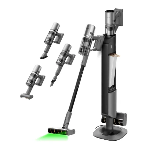 圖片 Dreame 追覓科技 Z10S Station 自動集塵吸塵器 抗敏防纏版(雙恆壓梳齒割刀/綠光顯塵/4種吸頭/超輕量)