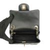 圖片 Chanel 展示品 Coco 淡金logo羊皮方胖斜背包-17cm(A35200-黑)