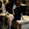 圖片 Lv 黑色數字線條短T