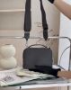 圖片 【LOEWE】緞面小牛皮迷你相機包 深灰色