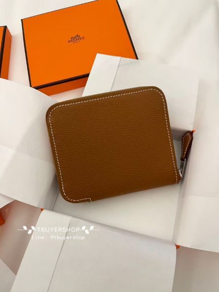 圖片 Hermès silk in狗來福🐶自由之城 金棕 絲巾拉鍊錢包/短夾