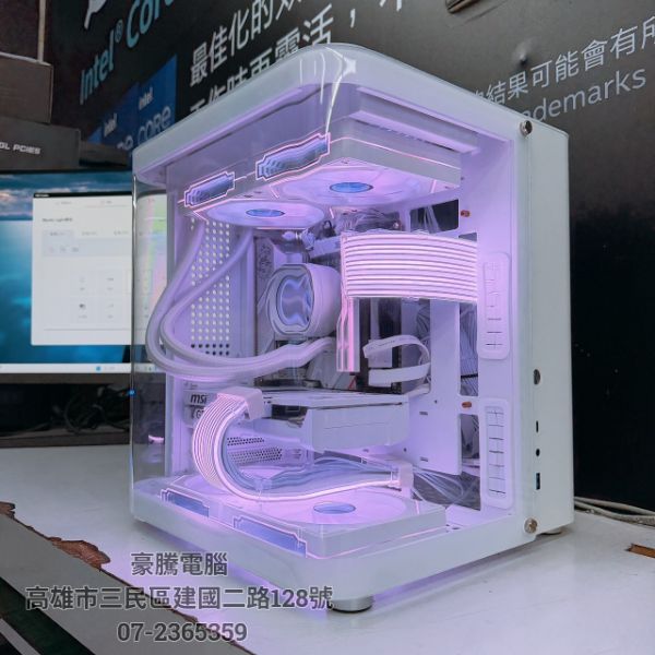 圖片 小金虎7號機 二手整新 INTEL I5-14400 獨顯 RTX5060 8G 全白小海景 電競主機
