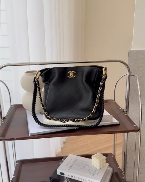 圖片 【CHANEL】23A HOBO 小號 黑金