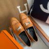 圖片 Hermes 金棕H流蘇樂福鞋
