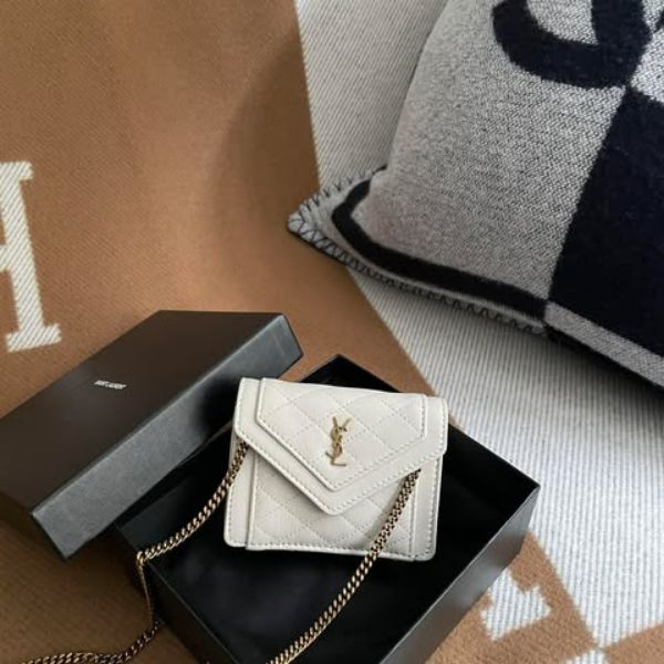 圖片 YSL 奶油白gaby mini 鏈條小包