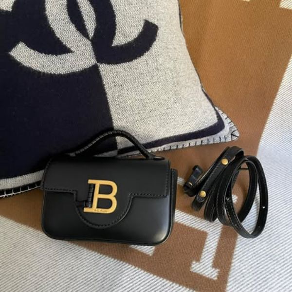 圖片 Balmain巴爾曼黑金mini郵差包