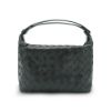 圖片 Bottega Veneta Wallace Mini 牛皮手提單肩包(754443-黑)