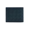 圖片 Bottega Veneta Bi-Fold 牛皮拚色八卡對開短夾(743211-午夜藍/灰)