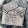圖片 Chanel 淺灰銀釦22bag小號