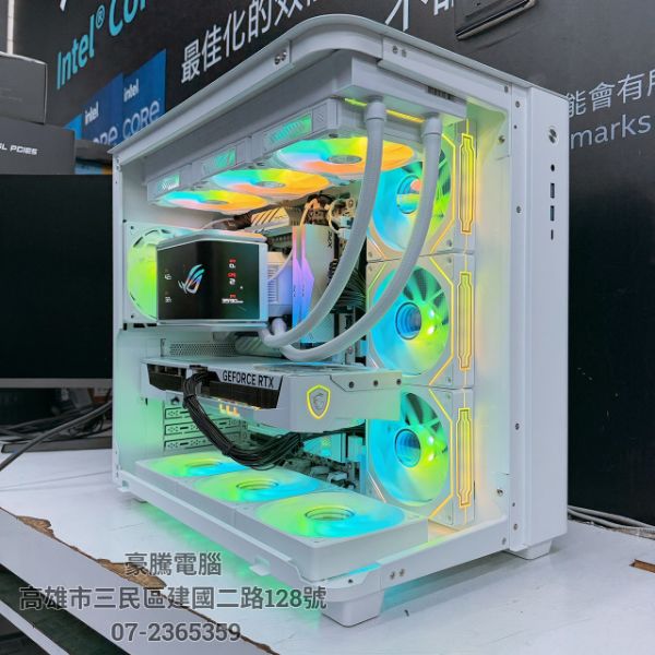 圖片 小金虎9號機 AMD R7 9800X3D 獨顯 RTX5070TI 白魔龍 ROG 龍王四代水冷 電競主機