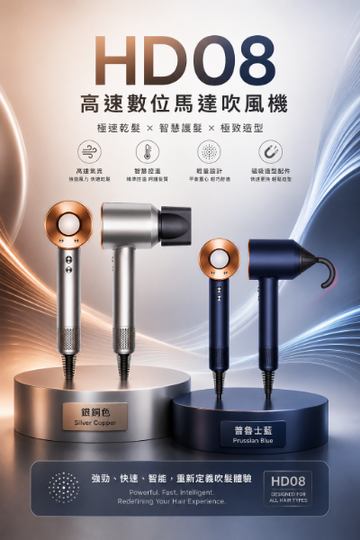 圖片 dyson 戴森HD08 Origin Supersonic 吹風機 溫控 負離子