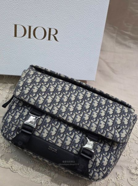 圖片 Dior Oblique 郵差包｜經典緹花