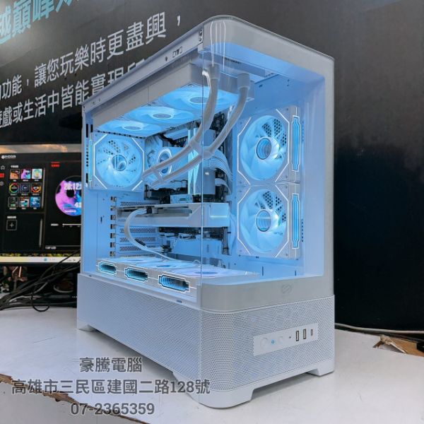 圖片 小金虎10號機 AMD R7 9700X 電競主機 RX9060XT 白色海景房 2K 高效能 3A 遊戲