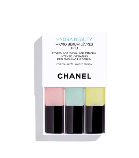 圖片 CHANEL 香奈兒保養 HYDRA 山茶花潤澤微滴護唇精華 11x3ml 限量三入組 - 經典/蘋果/莓果