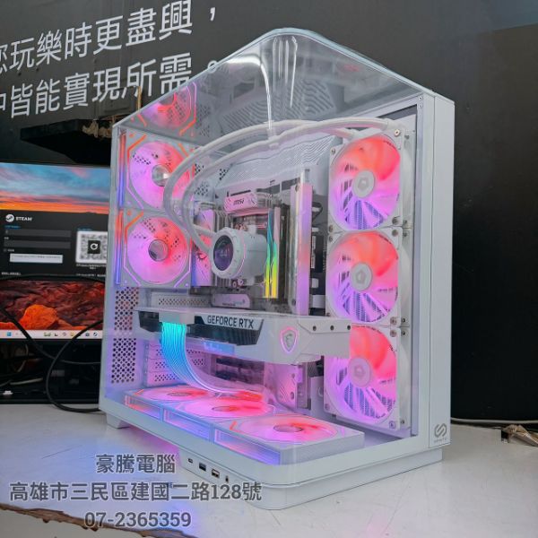 圖片 小金虎11號機 AMD R7 9800X3D RTX5080 TRIO 白魔龍 電競主機 4K 效能拉滿