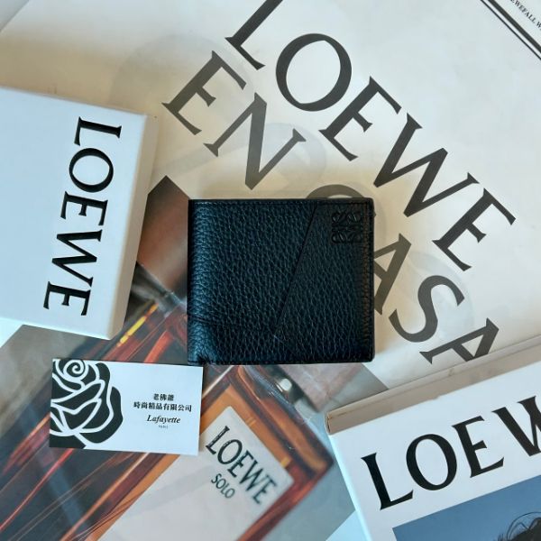 圖片 LOEWE PUZZLE 柔軟粒面小牛皮零錢袋男短夾