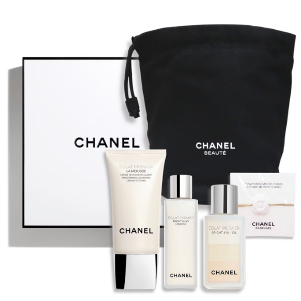 圖片 CHANEL 香奈兒保養 初生光采淨白系列旅行包禮盒組 - 精選禮盒/專櫃緞帶包裝