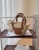 圖片 【LOEWE】棕櫚葉牛皮小號小籃子包 自然色/棕褐色