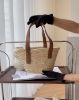 圖片 【LOEWE】棕櫚葉牛皮小號小籃子包 自然色/棕褐色