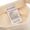 圖片 Moncler 斜紋棉布品牌徽標棒球帽(米黃)