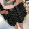 圖片 Chanel 23p黑色條紋雙口袋短褲