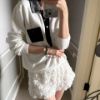 圖片 Chanel 23p白色水鑽毛巾布polo長袖
