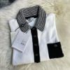 圖片 Chanel 23p白色水鑽毛巾布polo長袖